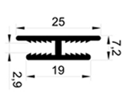 Н-образный соединительный под толщину 3 мм